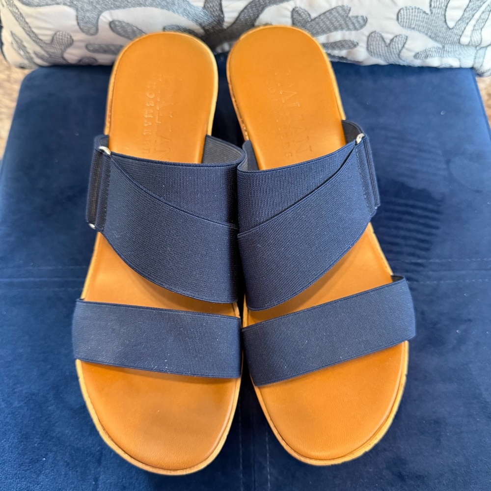 Toscanella Elegant Navy Women's Sandals - Picture 2 of 5